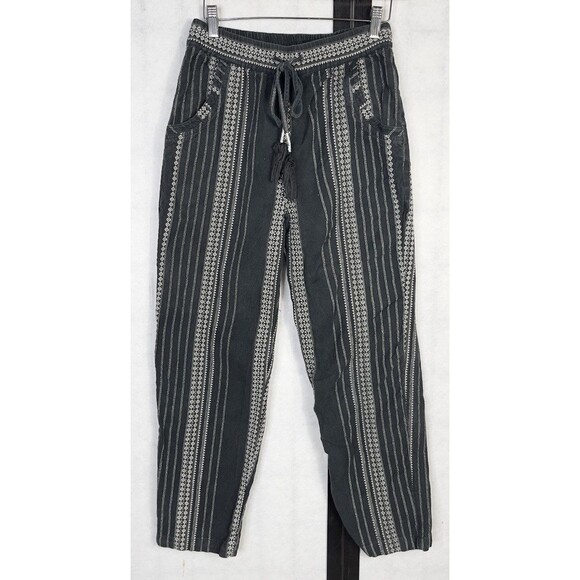 Anthropologie XS Essential Cotton Weave Drawstring Beach Pants - Picture 1 of 7